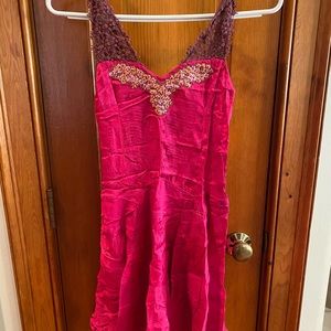 Unique hot pink Free People dress